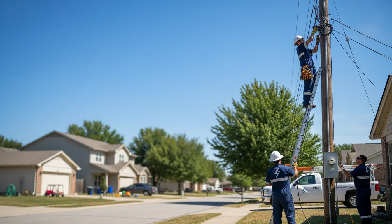 Residential electrician providing installation services in Unionville, IA